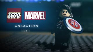 Lego Marvel Animation Test | Captain Carter Throws Shield |