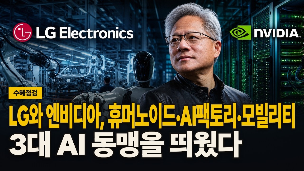 LG와 엔비디아, 휴머노이드·AI팩토리·모빌리티 3대 AI 동맹을 띄웠다 영상 썸네일