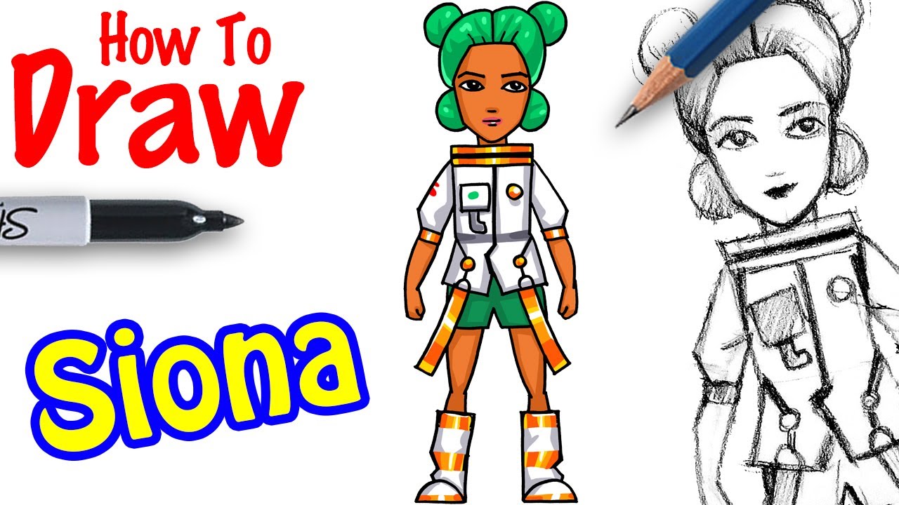 How to Draw Siona | Fortnite - YouTube