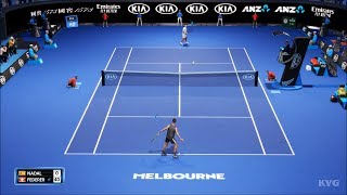 AO Tennis 2 - Rafael Nadal vs Roger Federer - Melbourne Park Gameplay (PC HD) [1080p60FPS]