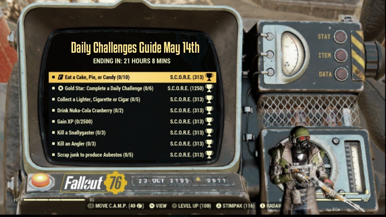 Fallout 76: Burning Springs Daily Challenges Guide May 14