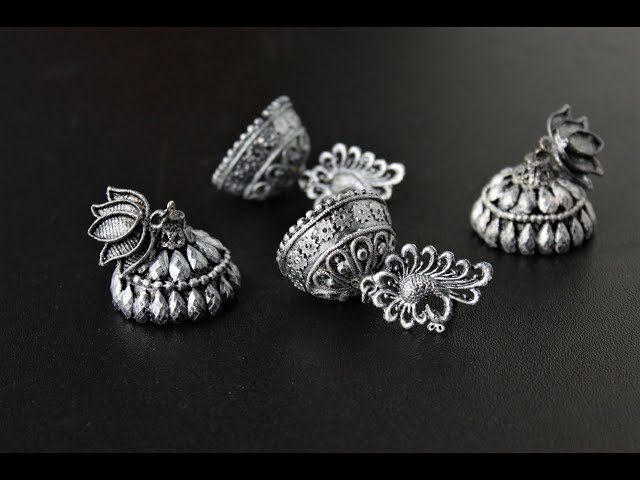 Shree - Silver oxidize earrings 😄 1. Heavy work earrings... | Facebook