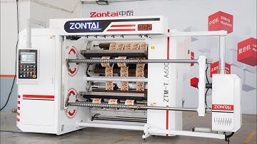 Zontai Automatic double turret slitting rewinding machine