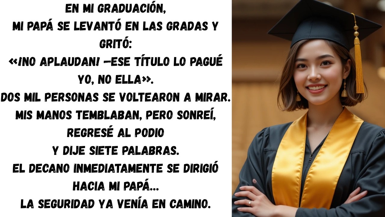 En mi graduación, mi padre se robó el protagonismo—siete palabras lo terminaron al instante
