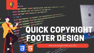 Learn How To Create Copyright Footers In HTML And CSS How To Add Copyright In Html And Css