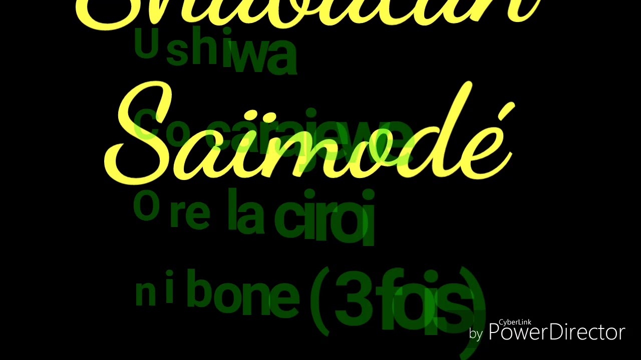 Shabatan parole de Saïmodé