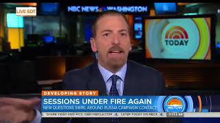 CHUCK TODD TELLS THE TODAY SHOW, JEFF SESSIONS IS IN TROUBLE