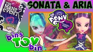 Equestria Girls SONATA DUSK & ARIA BLAZE Rainbow Rocks MLP Dolls! Review by Bin's Toy Bin