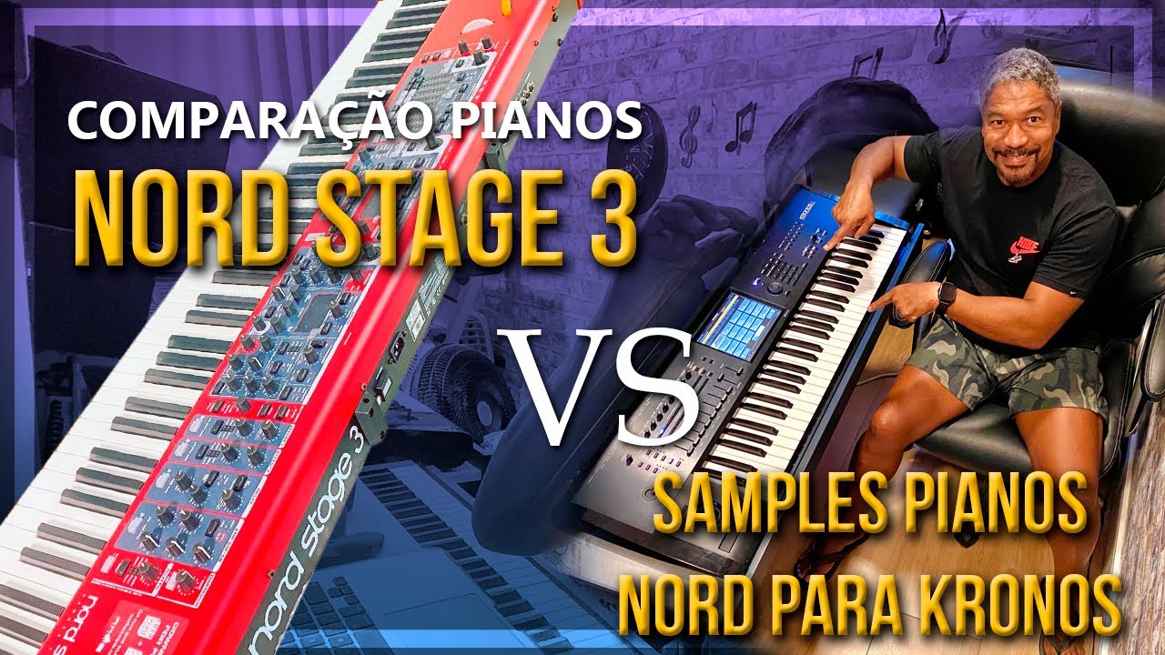 Comparação Pianos Nord Stage 3 Vs Samples Pianos Nord no Korg kronos #nord