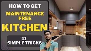 Get MAINTENANCE FREE KITCHEN in 11 simple steps. No termite, breakage or cleaning issues in kitchen