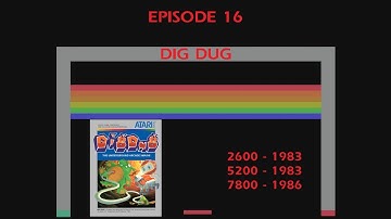 Dig Dug - Atari 2600 Vs Atari 5200 Vs Atari 7800