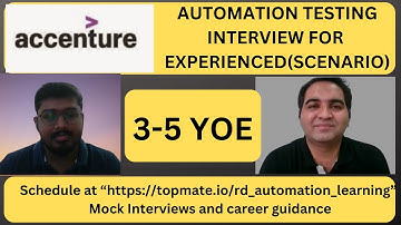 Automation Testing Interview Questions and Answers| Testing Questions | RD Automation Learning