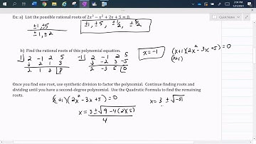 5.5 Theorems about Roots of Polynomials