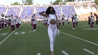 NC Central marching band performs at halftime of NCCU vs Duke football game - 9.22.18
