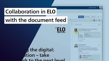 Collaboration in ELO with the document feed