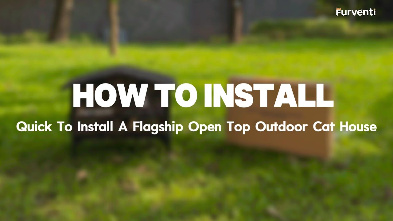 Quick To Install A Flagship Open Top Outdoor Cat House Camouflage