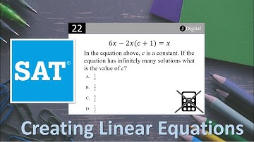 SAT Math | Creating Linear Equations