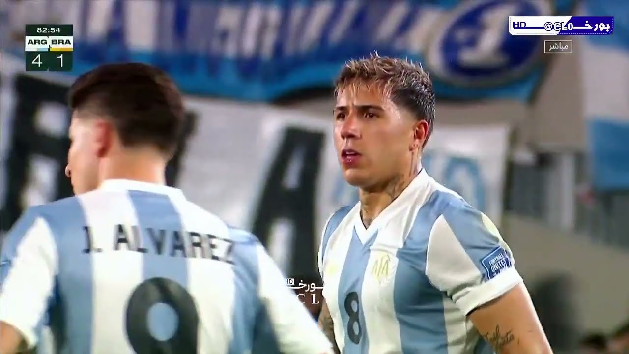 El gesto de burla de Enzo Fernández,  valores  Argentina 