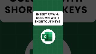 Shortcut keys to Insert Row &amp; Column in Ms-Excel