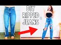 SABRE&#39;S DIY RIPPED JEANS GLOW UP (better than regular NN Fashion ?)