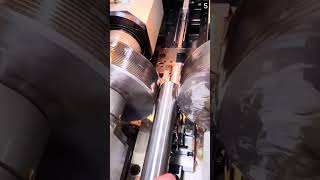Super advanced machine for making threads on iron efficiently #shorts
