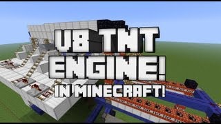 V8 TNT Combustion Engine in Minecraft!