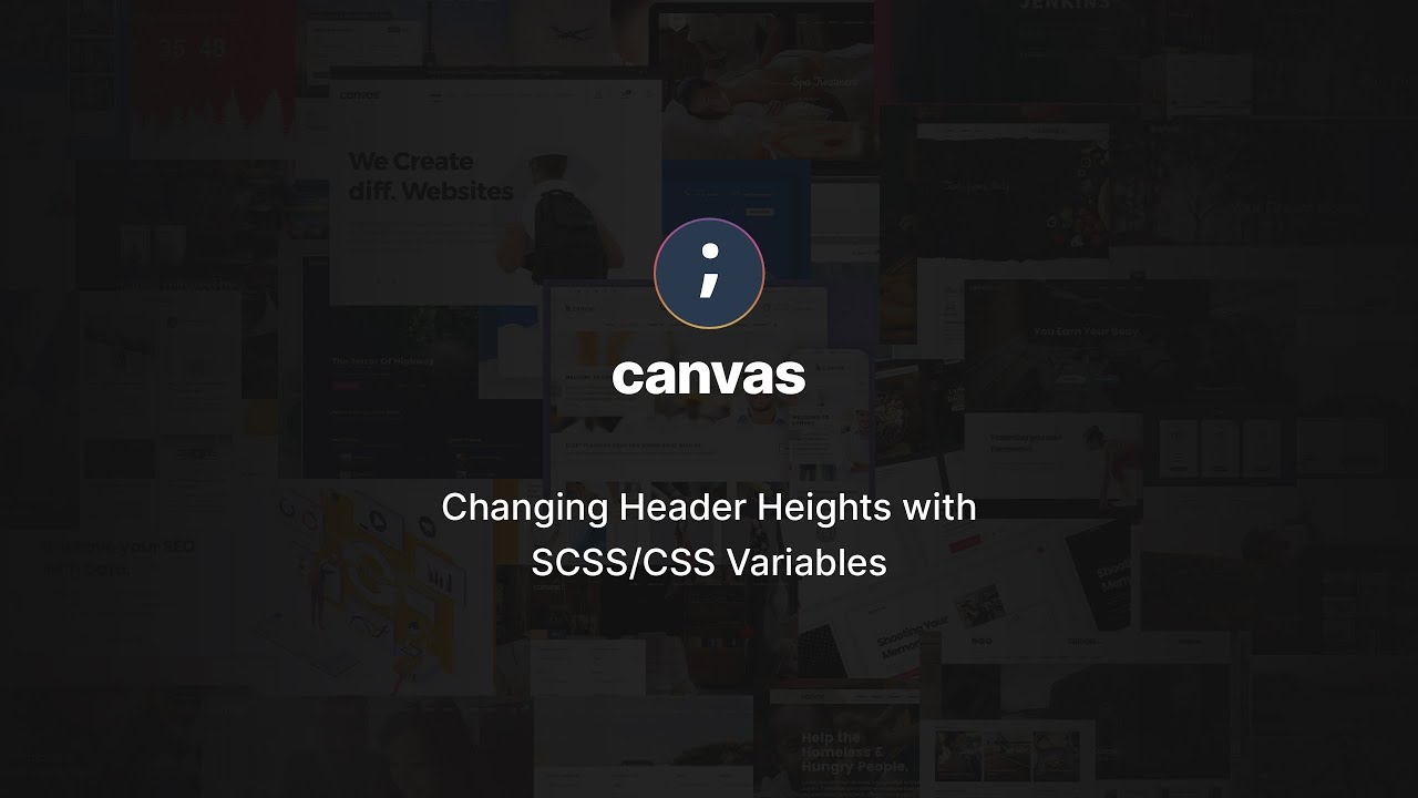 Header Heights Customisation | Canvas HTML