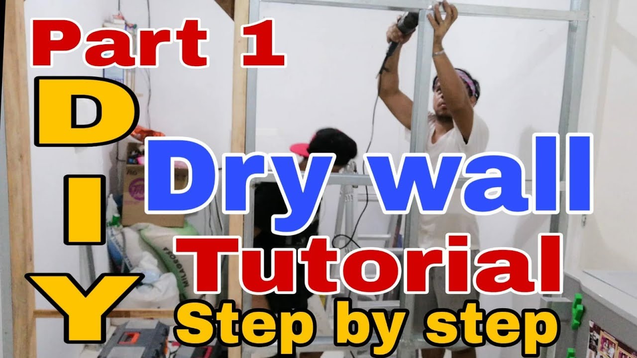 How to Install Dry Wall | DIY Dry Wall Installation | Paano Mag Install ng Metal Studs/Dry wall