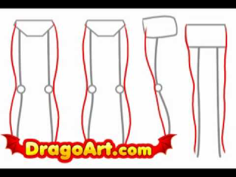 How to draw legs, step by step - YouTube