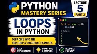python video lecture series -- lecture 5 (part 2)