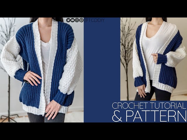 How to Crochet an Oversized Cardigan Sweater | Pattern & Tutorial