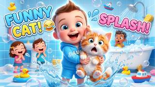 Funny Cat Bath Song! 🐱🫧 Kids Bath Time Fun | LumiLoon