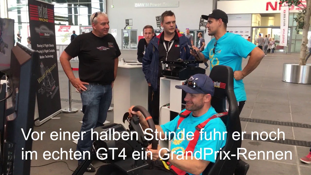 Ronny Wechselberger und das Next Level Traction Plus System auf der Sim Racing Expo 2018