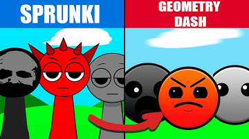 Incredibox Sprunki GEOMETRY DASH Mod VS Sprunki PHASE 2
