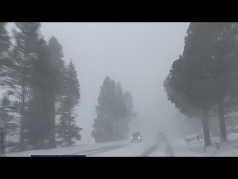 Treacherous conditions en route to Tahoe - YouTube
