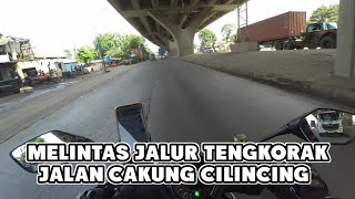 Riding 85  Melintas Jalur Tengkorak Jalan Cakung Cilincing  Motovlog Pemula