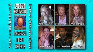 John Legend and Chrissy Teigen, Sylvester Stallone and Jennifer Flavin, Karolina Kurkova