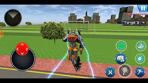 Bull Robot Car Transforming Games: Robot Shooting!PK GAMER