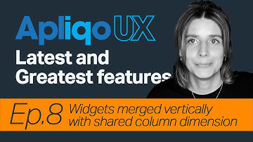 Apliqo UX for IBM Planning Analytics / TM1 - Widgets merged vertically with shared column dimension
