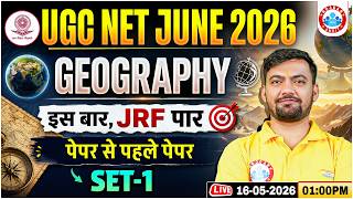 UGC NET Geography 2026 | Geography Practice Set- 1 | UGC NET Geography PYQs