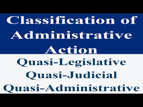 Video: Paano gumaganap ang mga regulatory body ng quasi legislative quasi judicial roles?