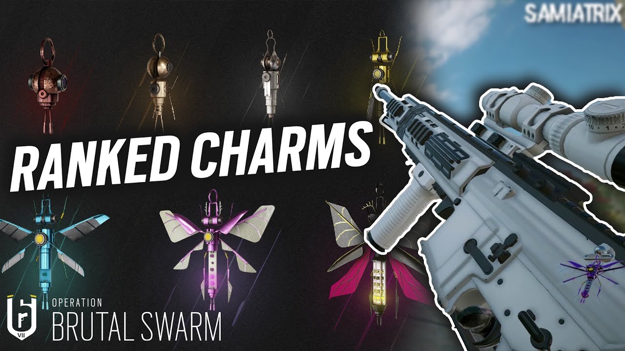 New Y7S3 Ranked Charms In Game Showcase - Operation Brutal Swarm - Rainbow  Six Siege - YouTube