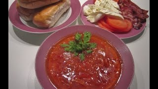 Authentic Russian Beet Soup Recipe Borscht (Борщ).