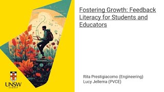 Feedback Literacy for Students and Educators Recording