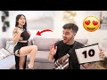 BOYFRIEND RATES MY HOTTEST OUTFITS IN MY NEW BODY!