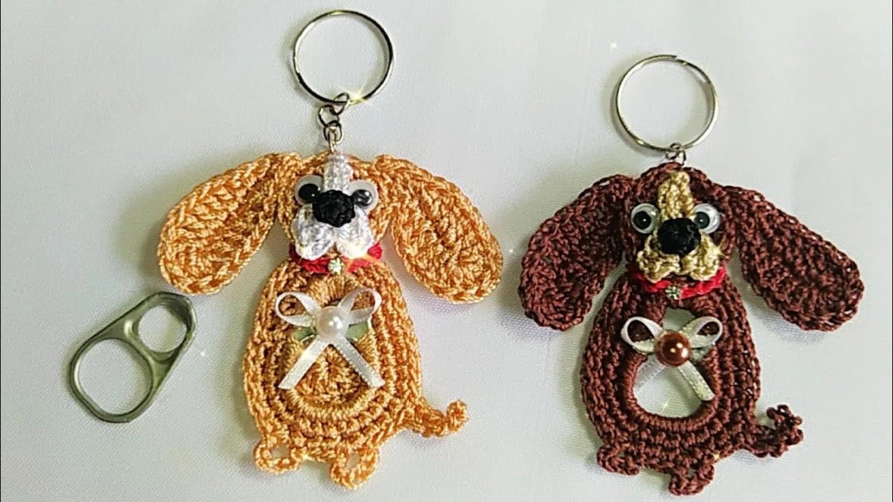 CACHORRO CHAVEIRINHO/ RECICLANDO LACRES.