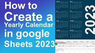 How to create a yearly calendar in google sheets 2023 screenshot 5