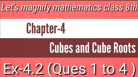 Ex-4.2 || Ques 1 to 4 || let