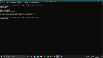Degrees of Separation: CS 50 AI Project 0a