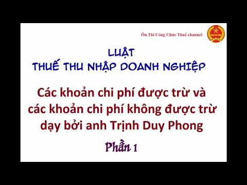 Video: Cách Tính Các Khoản Khấu Trừ Thuế Học Phí